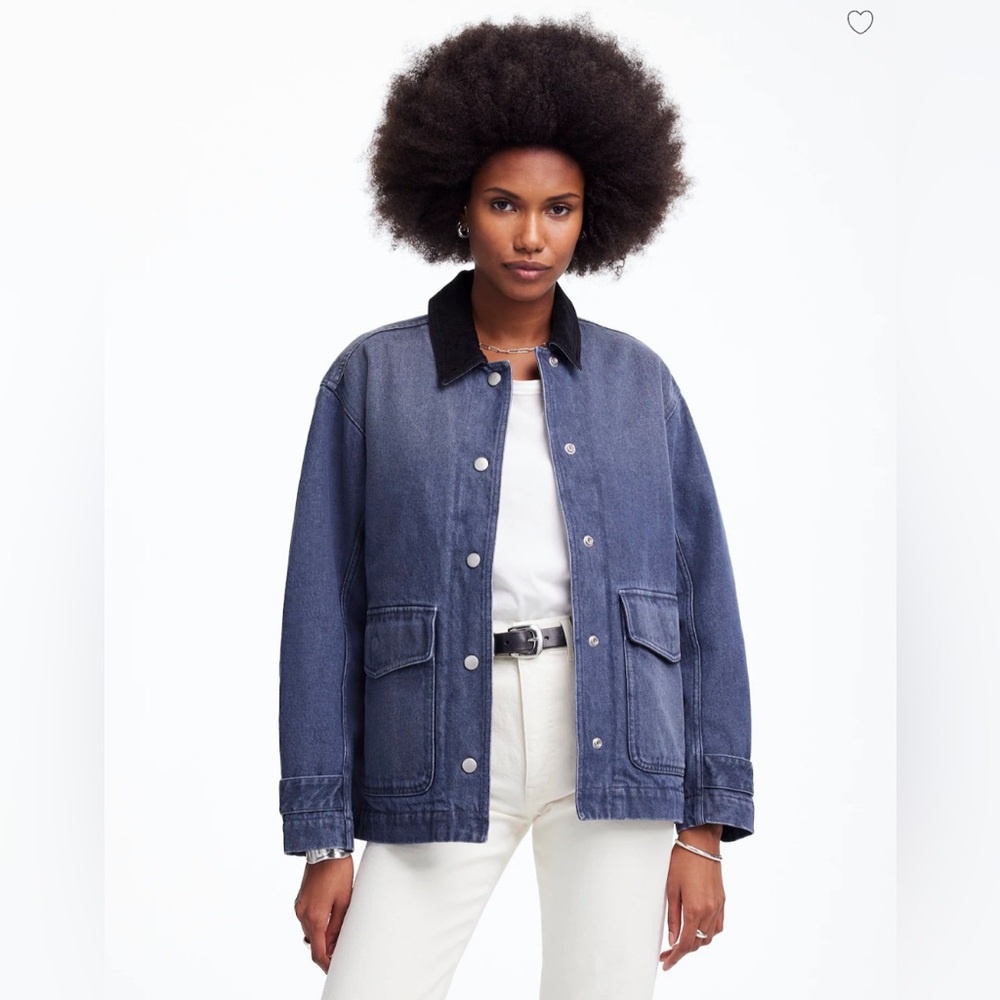 Madewell Denim Chore Jacket in Hodgeman Wash • size xxs • NT641